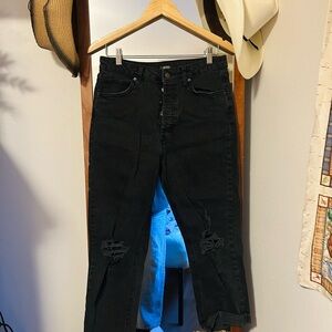 Wild Fable Black Distressed Ankle Jeans